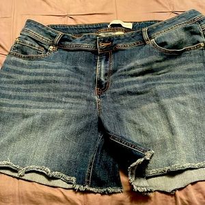 Denim shorts, comfy curvy fit